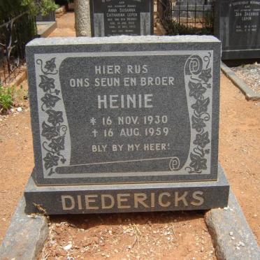 DIEDERICKS Heinie 1930-1959