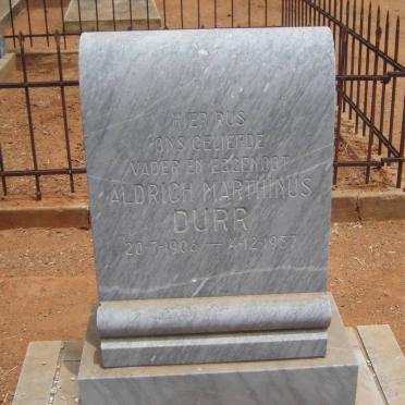 DURR Aldrich Marthinus 1906-1957