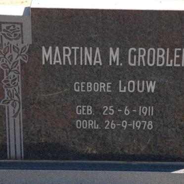GROBLER Martina M. nee LOUW 1911-1978