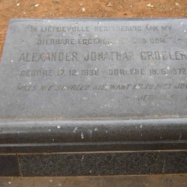 GROBLER Alexander Jonathan 1898-1972