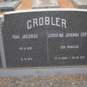GROBLER Isak Jacobus 1878-1974 &amp; Christina Johanna Sophia PRINSLOO 1880-1974