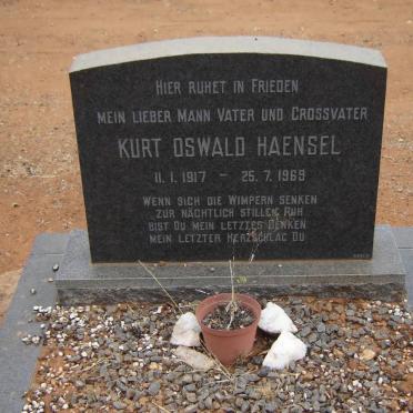 HAENSEL Kurt Oswald 1917-1969