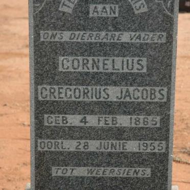 JACOBS Cornelius Gregorius 1865-1955