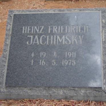JACHIMSKY Heinz Friedrich 1911-1975