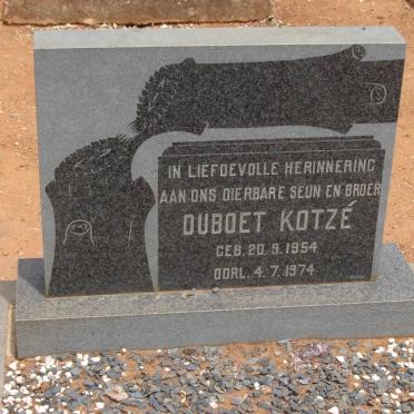KOTZE Ouboet 1954-1974