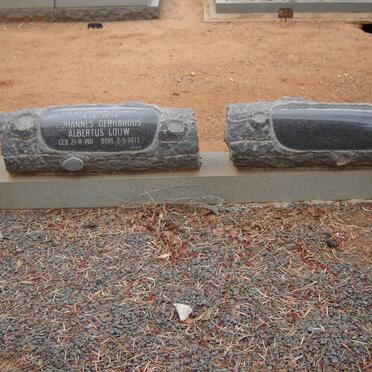 LOUW Johannes Gerhardus Albertus 1911-1977