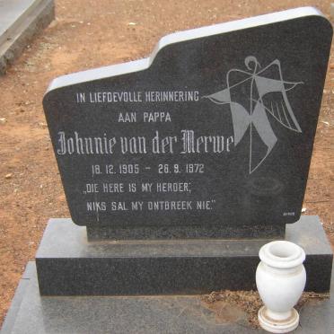 MERWE Johnnie, van der 1905-1972