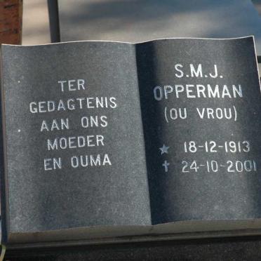 OPPERMAN S.M.J. 1913-2001