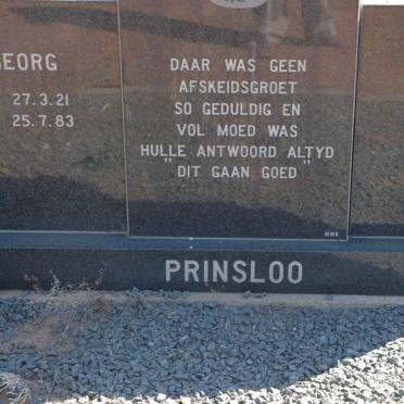 PRINSLOO Georg 1921-1983
