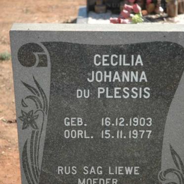 PLESSIS Cecilia Johanna, du 1903-1977