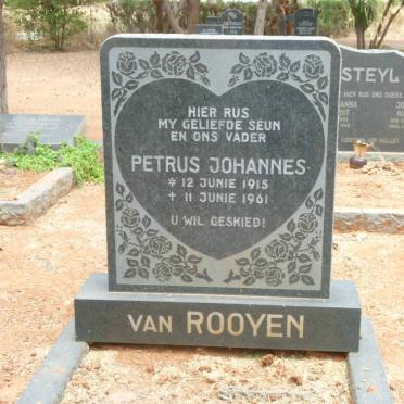 ROOYEN Petrus Johannes, van 1915-1961