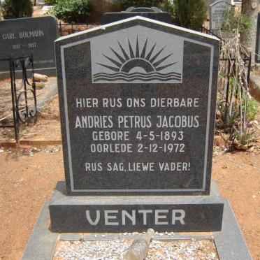 VENTER Andries Petrus Jacobus 1893-1972