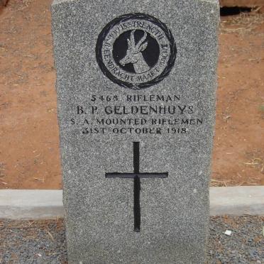 GELDENHUYS B.P. -1918