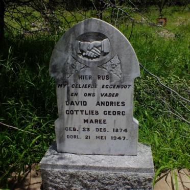MAREE David Andries Gottlieb Georg 1874-1947