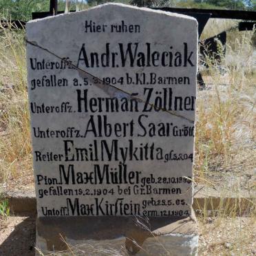 WALECIAK Andr. -1904 :: ZÖLLNER Hermaň :: SAAR Albert :: MYKITTA Emil -1904 :: MÜLLER Max 1883-1904 :: KIRSTEIN Max 1865-1904