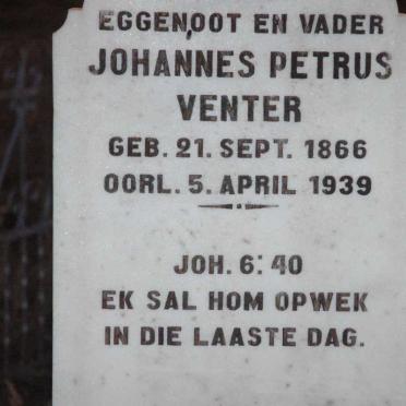 VENTER Johannes Petrus 1866-1939