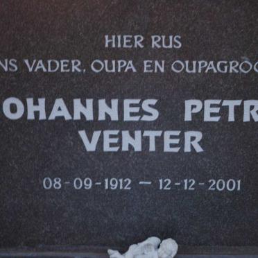 VENTER Johannes Petrus 1912-2001