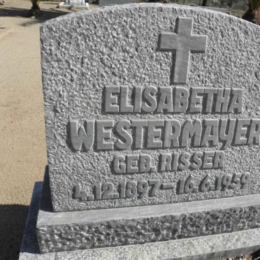WESTERMAYER Elisabetha nee RISSER 1897-1959