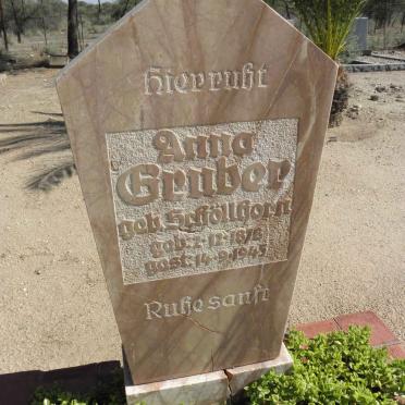 GRUBER Anna nee SCHOLLHORN 1878-1945