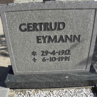 EYMANN Gertrud 1912-1991