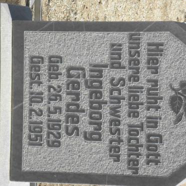 GERDES Ingeborg 1929-1951