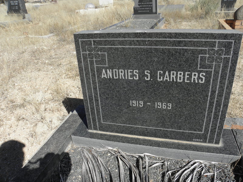 GARBERS Andries S. 1919-1969