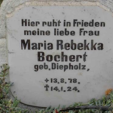 BOCHERT Maria Rebekka nee DIEPHOLZ 1878-1924