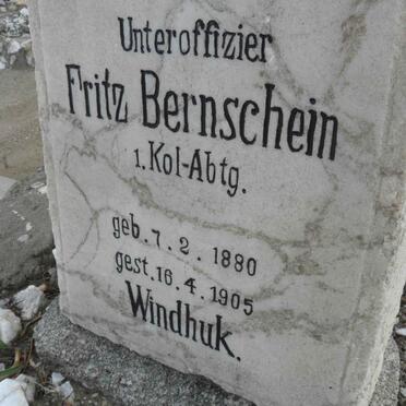 BERNSCHEIN Fritz 1880-1905