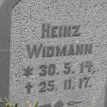 WIDMANN Heinz 1914-1917