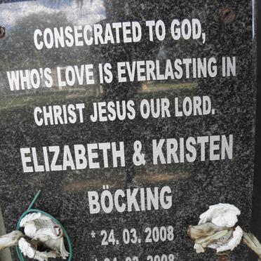 BÖCKING Elizabeth 2008-2008 :: BÖCKING Kristen 2008-2008