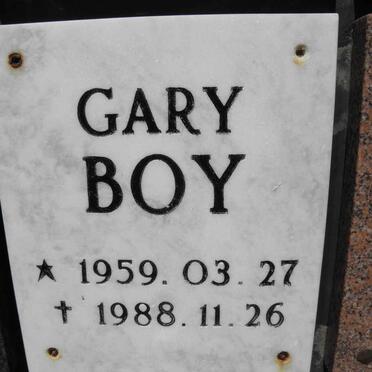 BOY Gary 1959-1988