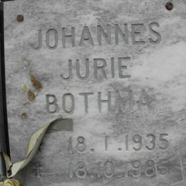 BOTHMA Johannes Jurie1935-1985