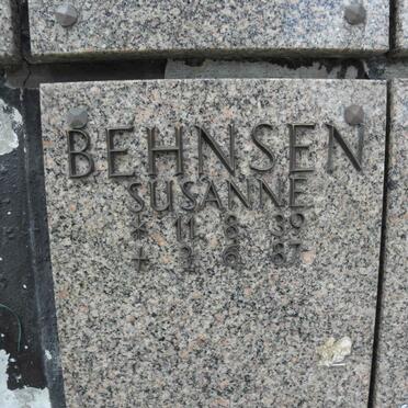 BEHNSEN Susanne 1939-1987