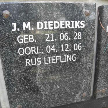 DIEDERICKS J.M. 1928-2006