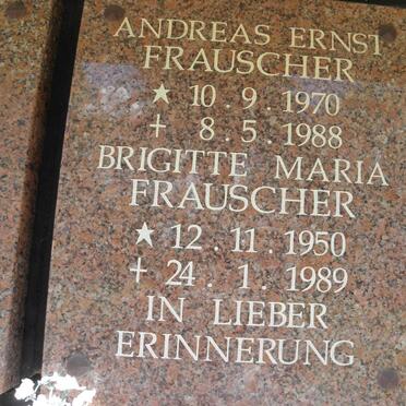 FRAUSCHER Brigitte Maria 1950-1989