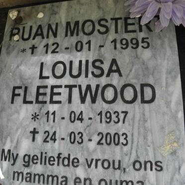 FLEETWOOD Louisa 1937-2003 :: MOSTERT Ruan 1995-1995