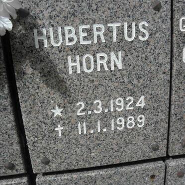 HORN Hubertus 1924-1989