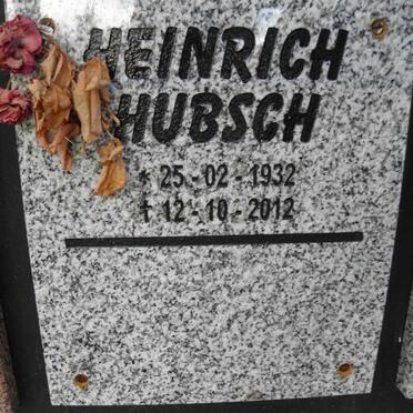HUBSCH Heinrich 1932-2012