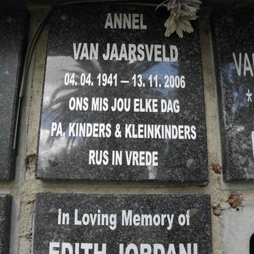 JAARSVELD Annel, van 1941-2006