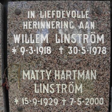 LINSTRÖM Willem 1918-1978 &amp; Matty Hartman 1929-2000 