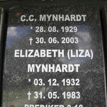 MYNHARDT C.C. 1929-2003 &amp; Elizabeth 1932-1983