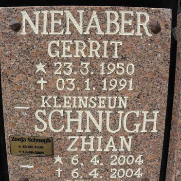 NIENABER Gerrit 1950-1991 :: SCHNUGH Zonja 1978-2009 :: SCHNUGH Zhian 2004-2004
