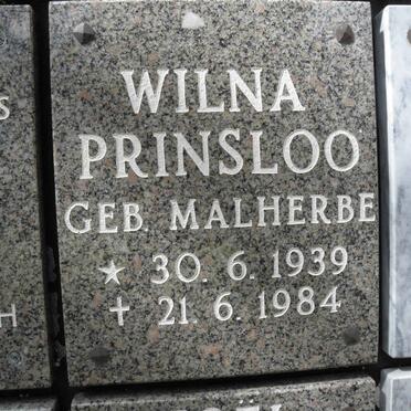 PRINSLOO Wilna nee MALHERBE 1939-1984