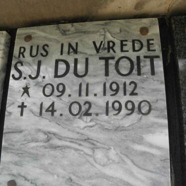 TOIT S.J., du 1912-1990