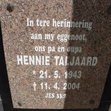 TALJAARD Hennie 1943-2004