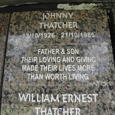 THATCHER Johnny 1926-1985 :: THATCHER William Ernest 1952-2009