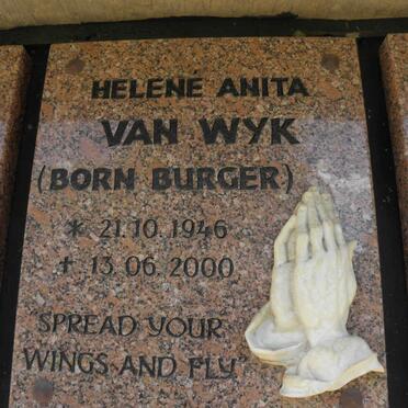 WYK Helene Anita, van nee BURGER 1946-2000 