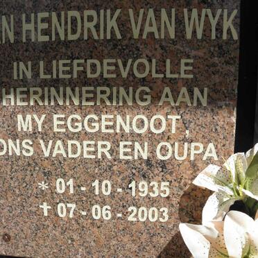 WYK ? Hendrik, van 1935-2003