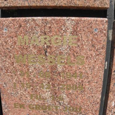 WESSELS Marge 1944-2009