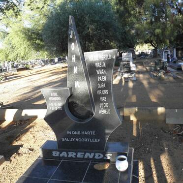 BARENDS John M. 1947-2002
